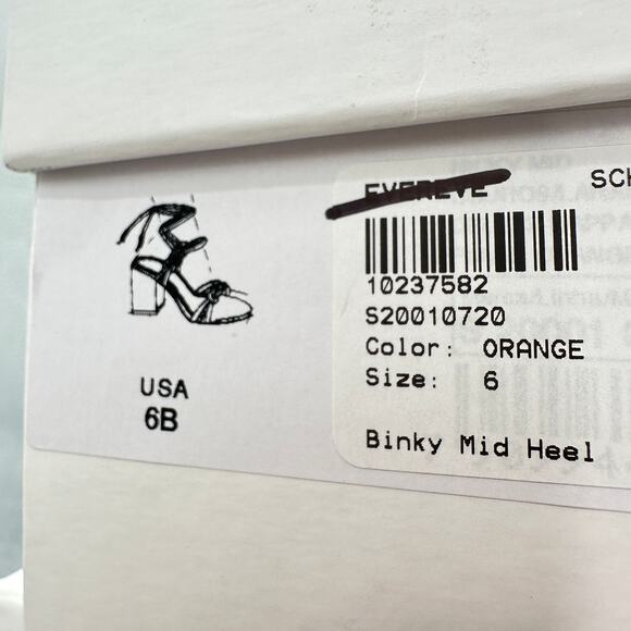 Copied - SCHUTZ Evereve New in Box Binky Mid Strappy Heel Sandal in Orange // 6 - Picture 11 of 11